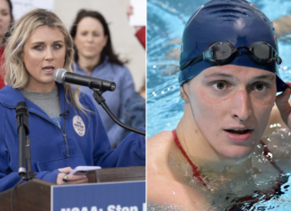 Riley Gaines accuses Lia Thomas of stealing the title