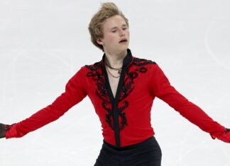 The 18-year-old broke the Skate America record