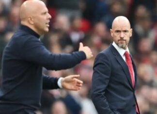 Slot reflects on Ten Hag’s departure from Manchester United