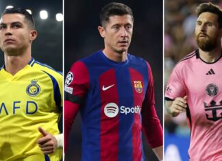 Robert Lewandowski is now in good company with Cristiano Ronaldo and Lionel Messi