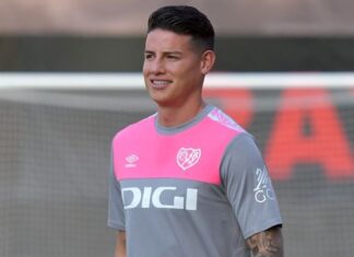 Former Real Madrid star James Rodriguez is really restless