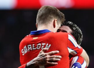 A jubilant evening for Alexander Sørloth and Atletico Madrid!