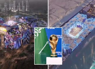 Saudi Arabia has plans for a futuristic World Cup stadium to be built 350 meters above the ground