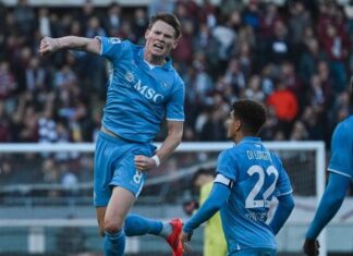 Tonight’s hero Scott McTominay is praised by Antonio Conte