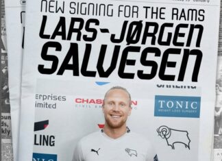 Lars-Jørgen Salvesen becomes the first southerner in Derby County