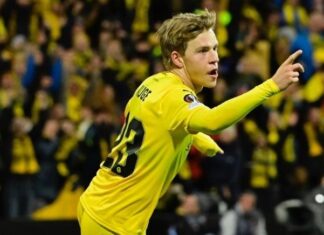 Jens Petter Hauge will meet at the training ground of Eintracht Frankfurt on Monday