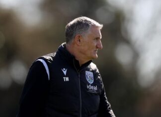 Tony Mowbray finished at West Bromwich after Derby defeat