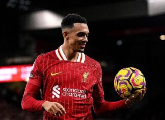 Trent Alexander-Arnold is back at Liverpool training