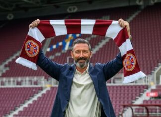 Didn’t sit on the bench in the farewell match! Derek McInnes was presented as the new manager of the opponents Hearts of Midlothian