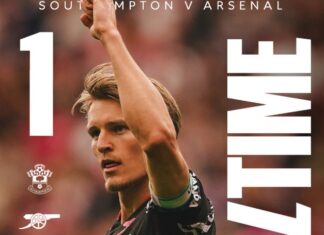 There it finally came for Martin Ødegaard – perfectly timed!