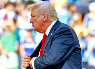 Donald Trump was caught sticking a FIFA medal in his pocket during the World Cup ceremony