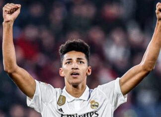 Real Madrid’s mega talent Alvaro Rodriguez does as Martin Ødegaard