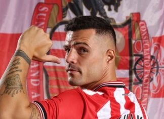 On the same day that Luis Diaz leaves the Premier League, former Arsenal captain Granit Xhaka