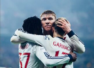 Rasmus Højlund steps the brakes