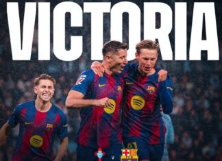 Lewandowski hat-trick secures Barcelona victory