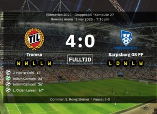 Tromsø waltzed over Sarpsborg in the shadow of the gold medal match and secured the European game