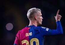 Barcelona have received a bid of €75 million for Dani Olmo