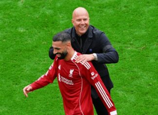 Slot passes the “ball” directly to Salah, while the Liverpool star posts a new, comprehensive picture on social media