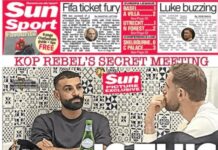 Salah in “secret meeting” with Henderson