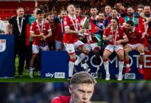 Wrexham captain James McClean returns home immediately after the loss to Norwich City