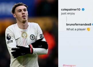 Bruno Fernandes praises Cole Palmer after his fourth Premier League hat-trick