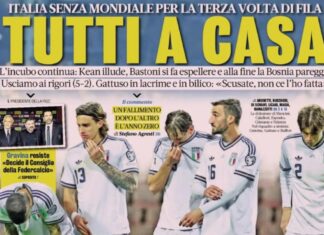 The three Italian line-ups of superstars who failed to qualify for the World Cup