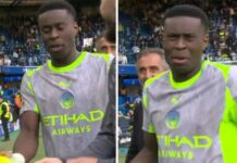 Marc Guéhi turned down the Best of the Pitch award after Manchester City’s win over Chelsea