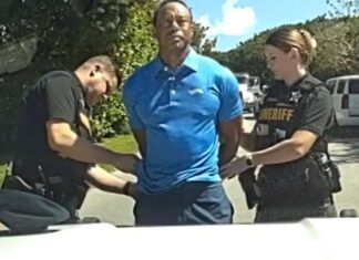 Shocking bodycam footage reveals what Tiger Woods said to police shortly after his arrest