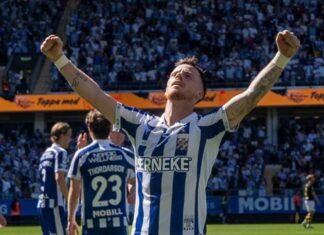 Tobias Heintz, who like Erik Botheim will not be at the World Cup, delivered a four-goal show