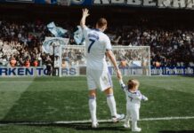 Viktor Claesson with a goal in his last game for FC Copenhagen