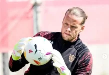 National team goalkeeper Ørjan Håskjold Nyland conceded a blunder goal when he finally got the chance