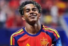 Lamine Yamal scores his first World Cup goal in Spain’s overrun of Saudi Arabia