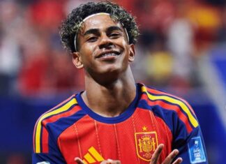 Lamine Yamal scores his first World Cup goal in Spain’s overrun of Saudi Arabia