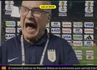 Marcelo Bielsa lost his temper in an interview right after Uruguay’s World Cup exit