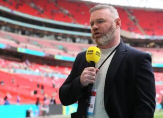 Wayne Rooney will “Viking row” down the River Mersey when Norway beats Brazil