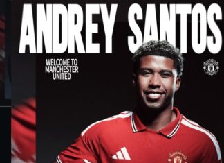 Manchester United confirm signing of Andrey Santos – “proof that dreams come true”