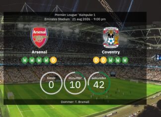 Live! – Back in the Premier League after 25 years and 95 days and then they face reigning champions Arsenal