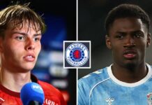 Rangers lose the race for top goals Jens Hjertø-Dahl and Jahnoah Markelo