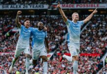Erling Haaland was booed by the Manchester United fans – then he turned around and said two words