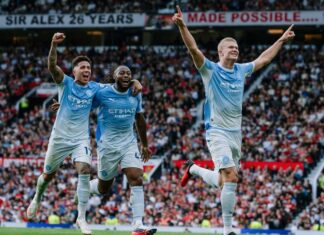Erling Haaland was booed by the Manchester United fans – then he turned around and said two words