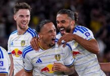 Leeds are not getting carried away after climbing to third place after Newcastle’s crushing