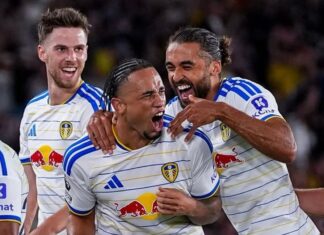 Leeds are not getting carried away after climbing to third place after Newcastle’s crushing