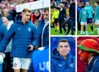 A furious superstar Cristiano Ronaldo returns home