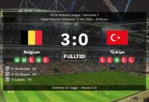 Kevin de Bruyne scored his 200th career goal and led Belgium past Turkey